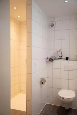Ein Badezimmer in der Unterkunft Ferienwohnungen Windischeschenbach by HausGruenerBaum