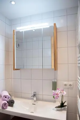 Ein Badezimmer in der Unterkunft Ferienwohnungen Windischeschenbach by HausGruenerBaum