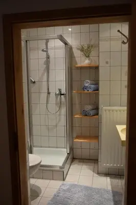 Ein Badezimmer in der Unterkunft Ferienhof Schricker