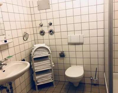 Ein Badezimmer in der Unterkunft Ferienwohnung König Max
