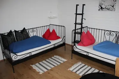 Ein Bett oder Betten in einem Zimmer der Unterkunft Ferienhaus Schwärzer