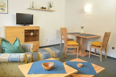 Ein Sitzbereich in der Unterkunft Landhaus Lederer