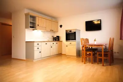 Küche/Küchenzeile in der Unterkunft Appartements Gahler - Kurort Oberwiesenthal