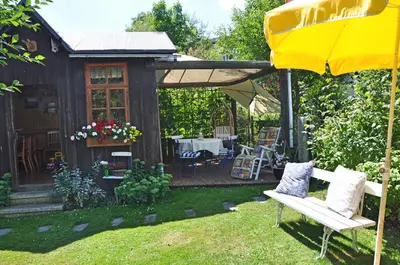 Ein Garten an der Unterkunft Landhaus Bruckner