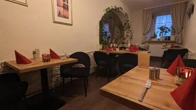Ein Sitzbereich in der Unterkunft Hotel Zum Waldstein