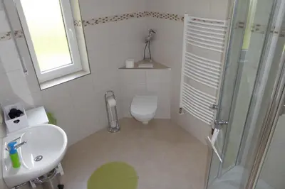 Ein Badezimmer in der Unterkunft Ferienwohnung Weitermann
