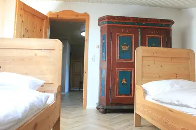 Ein Bett oder Betten in einem Zimmer der Unterkunft Friedrichsruh 2