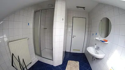 Ein Badezimmer in der Unterkunft Angeln am Regen - Angelhof Posl