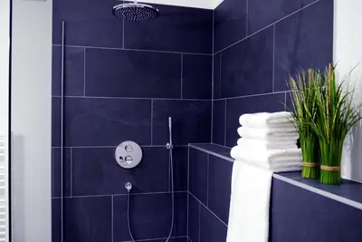 Ein Badezimmer in der Unterkunft Das Brunners