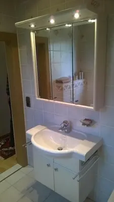 Ein Badezimmer in der Unterkunft Wachter Ferienwohnung im Frankenwald