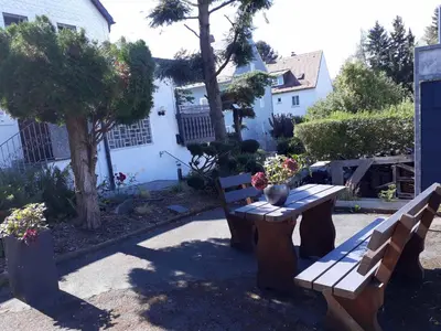 Ein Garten an der Unterkunft Wachter Ferienwohnung im Frankenwald