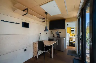 Küche/Küchenzeile in der Unterkunft BERGHEIM Container Loft