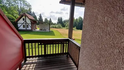 Ein Garten an der Unterkunft FerienFleckl