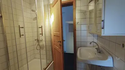 Ein Badezimmer in der Unterkunft FerienFleckl