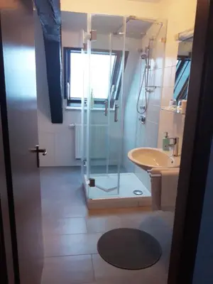 Ein Badezimmer in der Unterkunft Hotel Luca