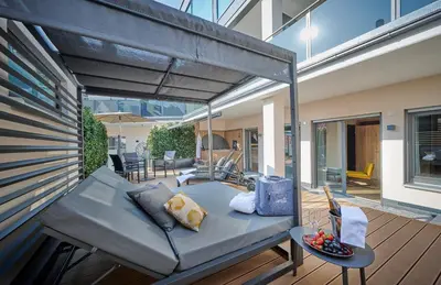 Ein Balkon oder eine Terrasse in der Unterkunft Landhotel Sternwirt - Das Wellnesshotel zwischen Nürnberg und Amberg