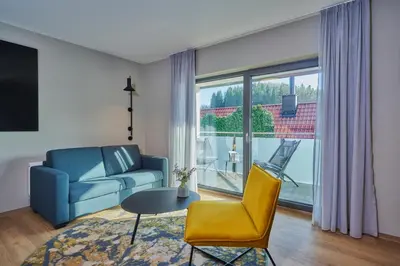 Ein Sitzbereich in der Unterkunft Landhotel Sternwirt - Das Wellnesshotel zwischen Nürnberg und Amberg