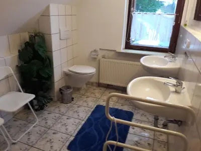 Ein Badezimmer in der Unterkunft Landhaus am Fritzschberg
