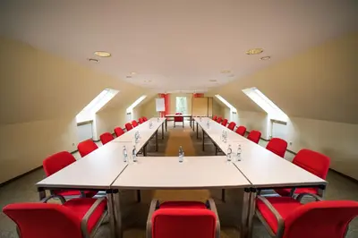 Der Geschäftsbereich oder Konferenzraum in der Unterkunft Hotel Schwan