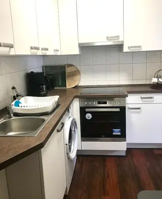 Küche/Küchenzeile in der Unterkunft Apartment Enno