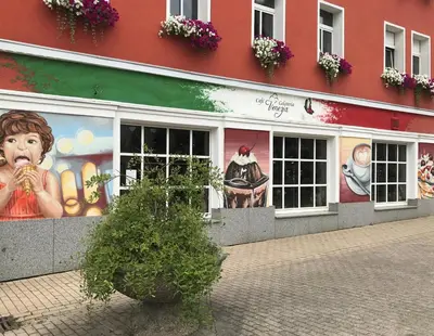 Das Gebäude in dem sich die Ferienwohnung befindet