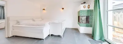 Ein Bett oder Betten in einem Zimmer der Unterkunft Ferienwohnung Biobauernhof Peter Anderl Hof