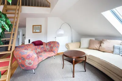 Ein Sitzbereich in der Unterkunft Ferienwohnung Biobauernhof Peter Anderl Hof