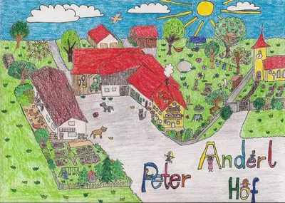 Grundriss der Unterkunft Ferienwohnung Biobauernhof Peter Anderl Hof