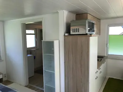Küche/Küchenzeile in der Unterkunft Ferienbungalow Grünbach
