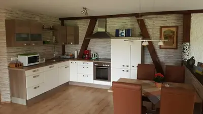 Küche/Küchenzeile in der Unterkunft Ferienhof Gold