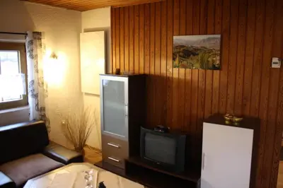Küche/Küchenzeile in der Unterkunft Ferienwohnung Eva und Alexander