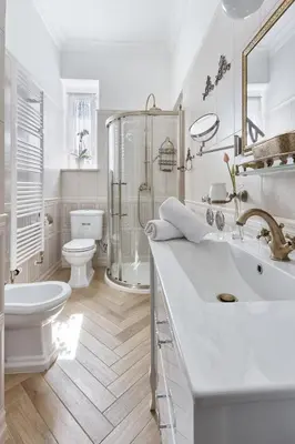 Ein Badezimmer in der Unterkunft Residenz Haus Waldeck