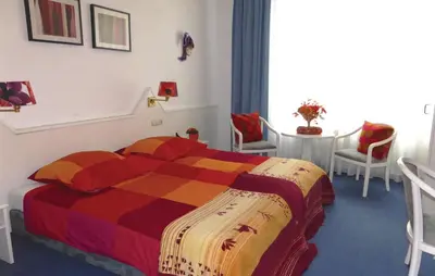 Ein Bett oder Betten in einem Zimmer der Unterkunft Nice Home In Auerbach With Wifi