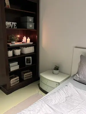 Ein Bett oder Betten in einem Zimmer der Unterkunft Ruhige Fewo,42qm,2SchlaZi, 4Pers, Vollausstattung