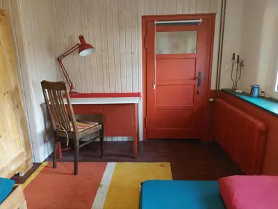 Ein Bett oder Betten in einem Zimmer der Unterkunft altes Schäferhaus