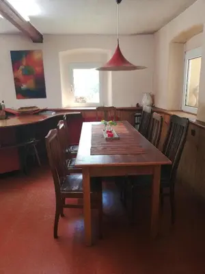 Ein Sitzbereich in der Unterkunft altes Schäferhaus