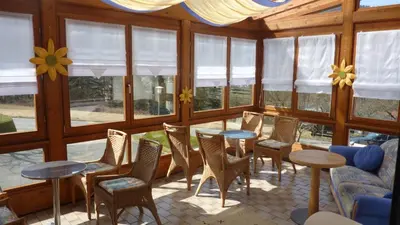 Ein Restaurant oder anderes Speiselokal in der Unterkunft Pension Brix