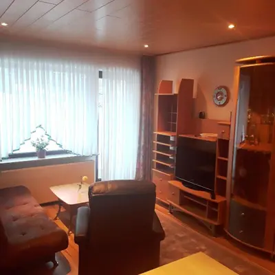 Ein Sitzbereich in der Unterkunft Pension Brix