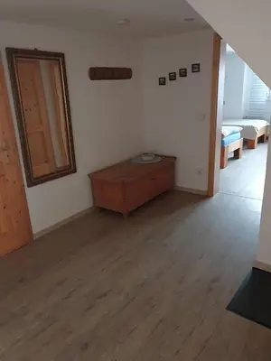Ein Sitzbereich in der Unterkunft Ferienwohnung am Schloss in Königstein
