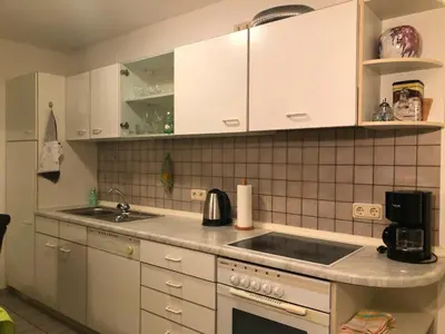 Küche/Küchenzeile in der Unterkunft Ferienwohnung/ Ferienresidenze Manuela