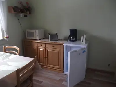Küche/Küchenzeile in der Unterkunft Ferienwohnung Seifert