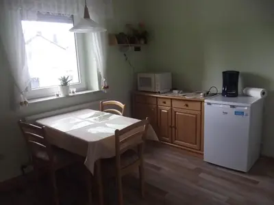 Küche/Küchenzeile in der Unterkunft Ferienwohnung Seifert
