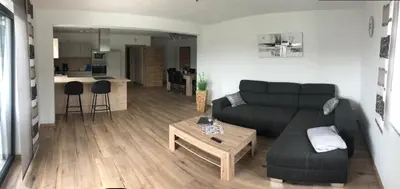 Küche/Küchenzeile in der Unterkunft Landhaus Ferienwohnungen mit Pool und Wellness