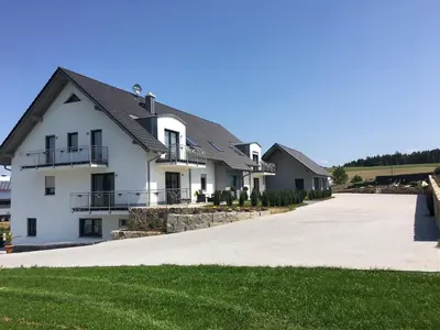 Das Gebäude in dem sich die Ferienwohnung befindet