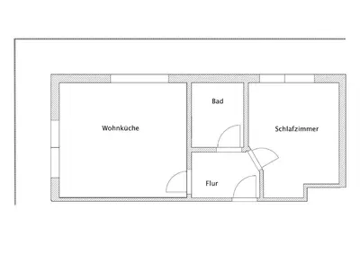 Grundriss der Unterkunft Gästehaus Philipp im Herzen des Fichtelgebirges - 5 Ferienwohnungen, großes Grundstück, Wald und Wiese, Wohnung mit privater Sauna, kostenfreie Parkplätze, WLAN