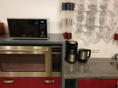 Küche/Küchenzeile in der Unterkunft Martin´s Ferienwohnung