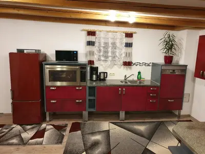 Küche/Küchenzeile in der Unterkunft Martin´s Ferienwohnung