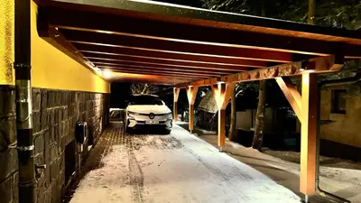 Ferienwohnung-direkt-am-Skihang mit Sauna im Winter