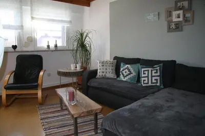 Ein Sitzbereich in der Unterkunft Ferienwohnung Dieter Popp