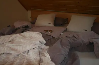 Ein Bett oder Betten in einem Zimmer der Unterkunft Ferienwohnung Dieter Popp